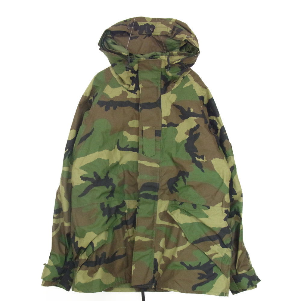 アメリカ軍 8415-01-228-1316 PARKA COLD WEATHER ミリタリー カモ ジャケット カーキ系 M【中古】