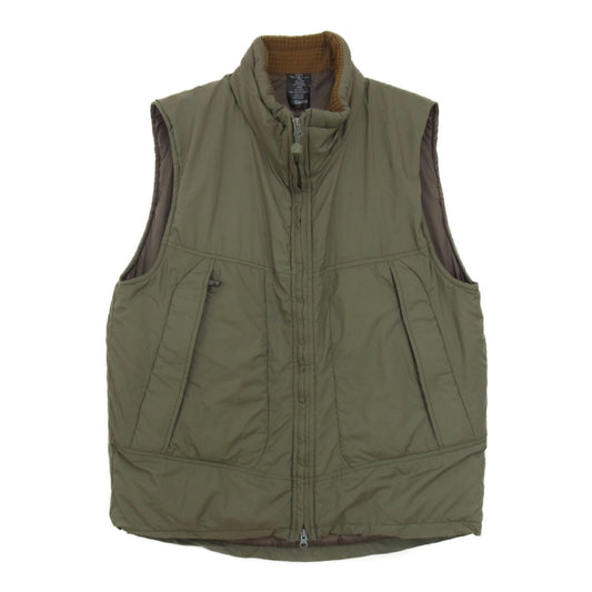 アメリカ軍 8415-01-543-0392 SEKRI PCU LEVEL7 VEST プリマロフト ベスト カーキ系 M【中古】