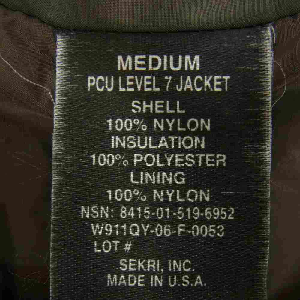 アメリカ軍 8415-01-519-6952 SEKRI PCU LEVEL7 GEN3 PARKA プリマロフト ジャケット カーキ系 M【中古】