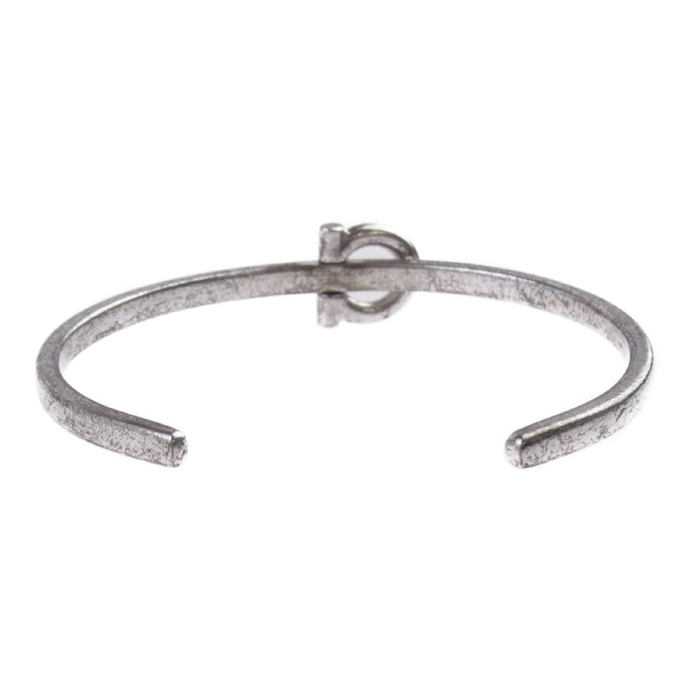 Salvatore Ferragamo サルヴァトーレフェラガモ ガンチーニ ナロー バングル シルバー系【中古】