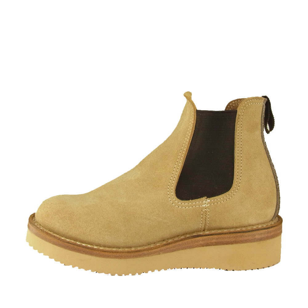 ゼローズ スエード サイドゴア ブーツ ベージュ系 4E【中古】