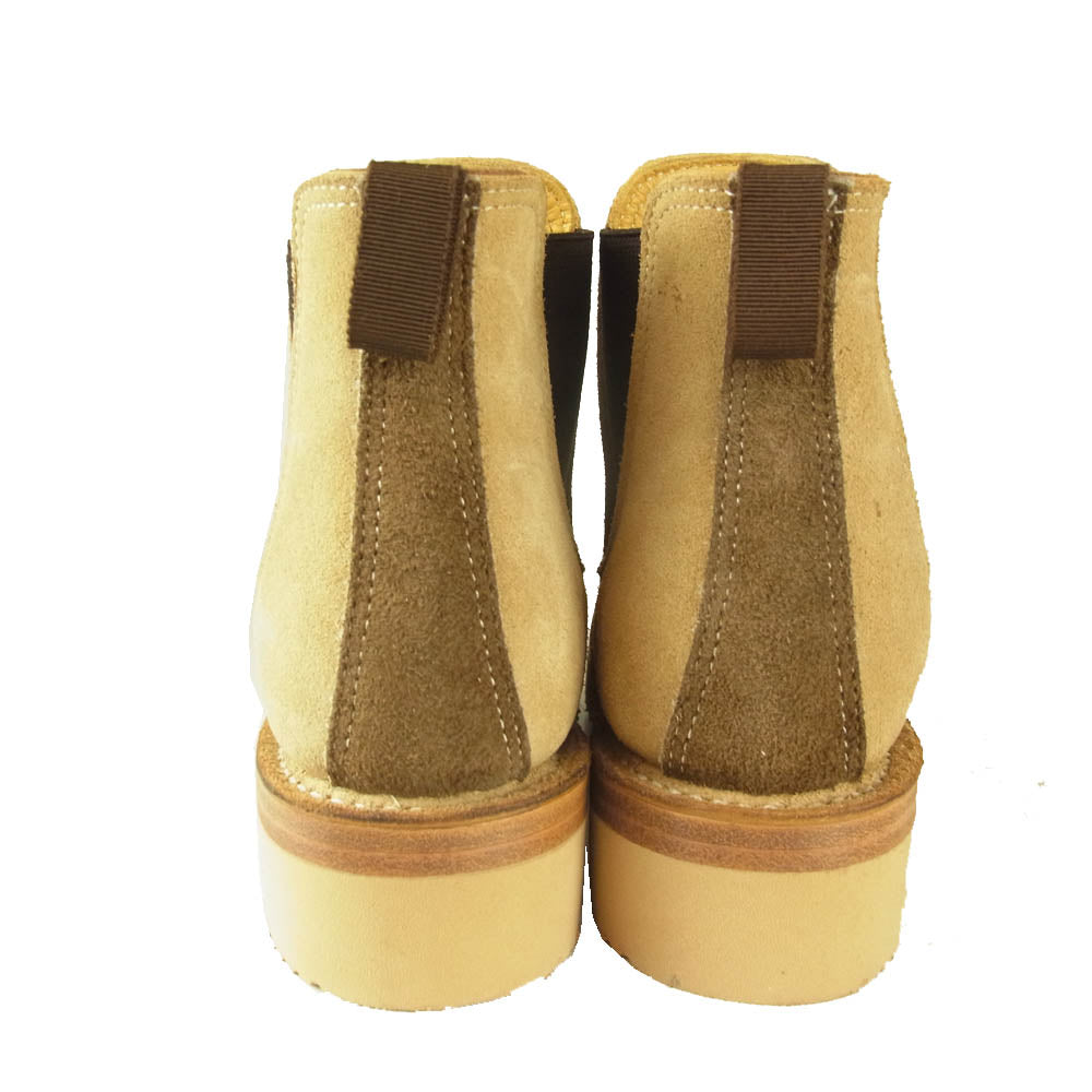 ゼローズ スエード サイドゴア ブーツ ベージュ系 4E【中古】