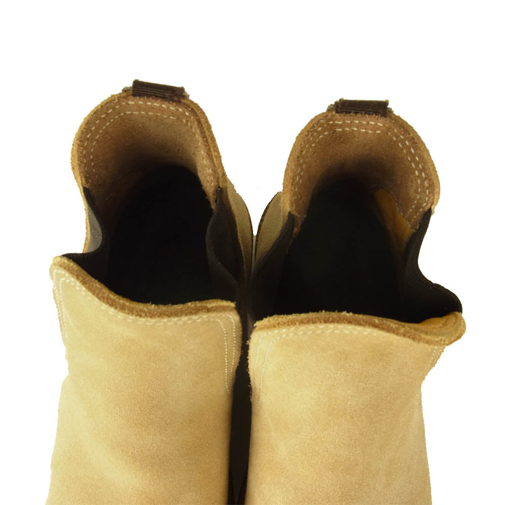 ゼローズ スエード サイドゴア ブーツ ベージュ系 4E【中古】