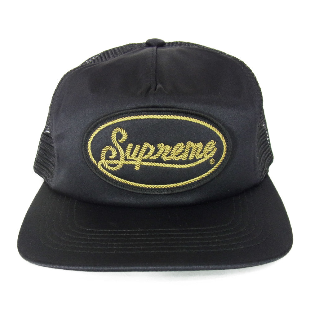 Supreme シュプリーム 22SS Silk Mesh Back 5-Panel シルク メッシュ バック 5パネル キャップ ブラック系 FREE【新古品】【未使用】【中古】