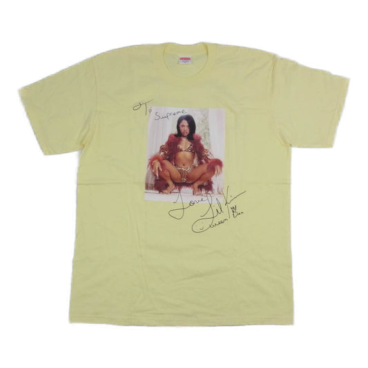 Supreme シュプリーム 22SS  Lil Kim Tee Pale Yellow リルキム Tシャツ ボックス ロゴ イエロー イエロー系 M【美品】【中古】
