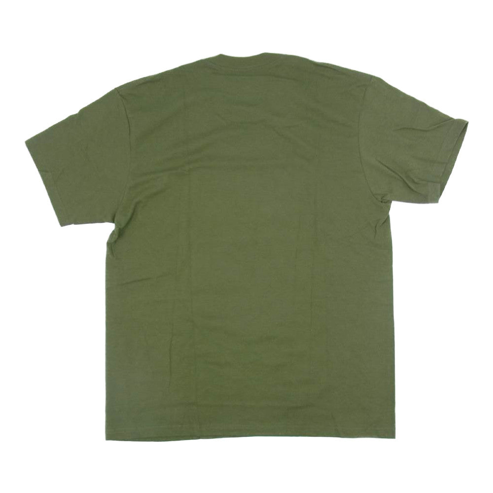 SUPREME Leathr Shirt Olive Large シュプリーム
