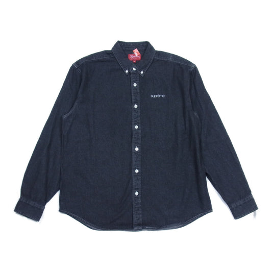 Supreme シュプリーム 20AW Classic Logo Denim Shirt Black クラシック ロゴ  デニム シャツ ブラック ブラック系 M【新古品】【未使用】【中古】
