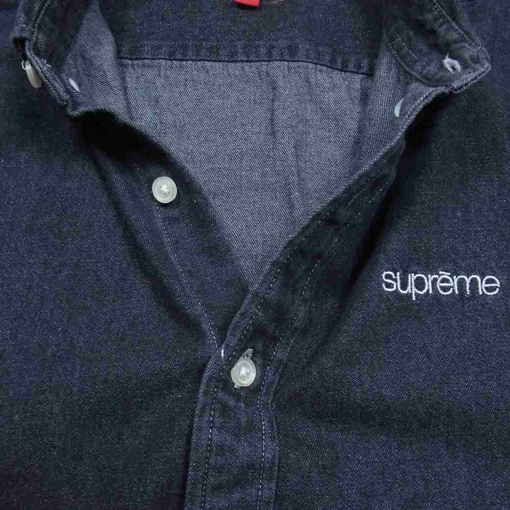 Supreme シュプリーム 20AW Classic Logo Denim Shirt Black