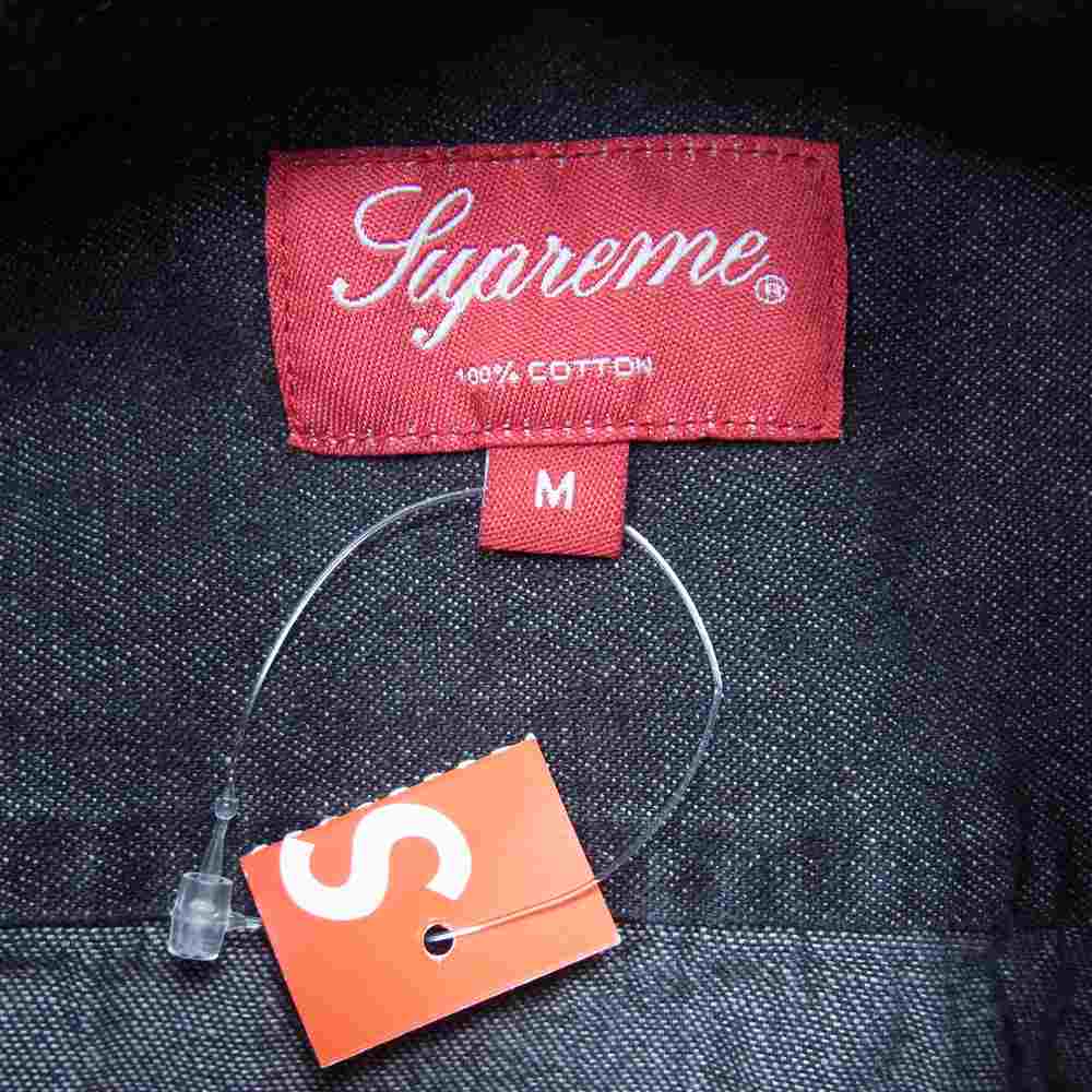 Supreme シュプリーム 20AW Classic Logo Denim Shirt Black クラシック ロゴ  デニム シャツ ブラック ブラック系 M【新古品】【未使用】【中古】