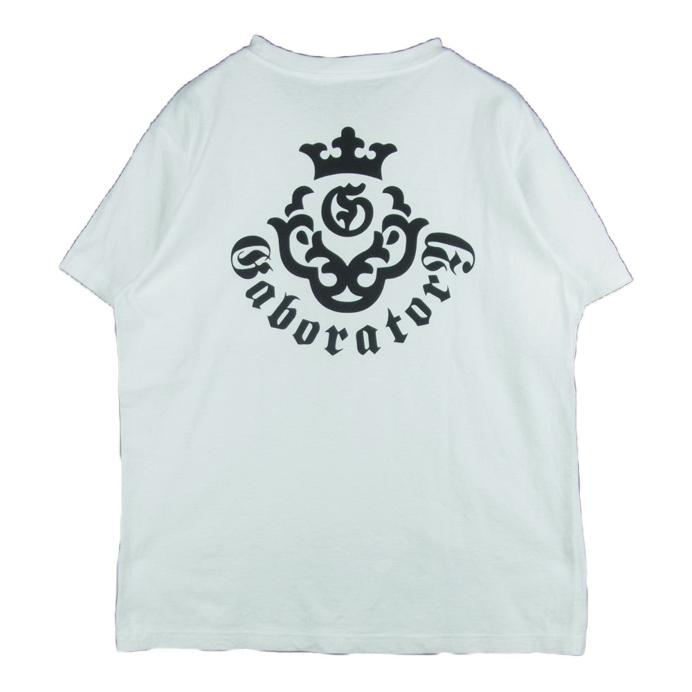 GABOR ガボール Gaboratory ガボラトリー アトリエマーク ロゴプリント 半袖 Tシャツ ホワイト系 M【中古】