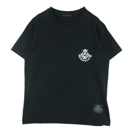 GABOR ガボール Gaboratory ガボラトリー アトリエマーク ロゴプリント 半袖 Tシャツ ブラック系 M【中古】
