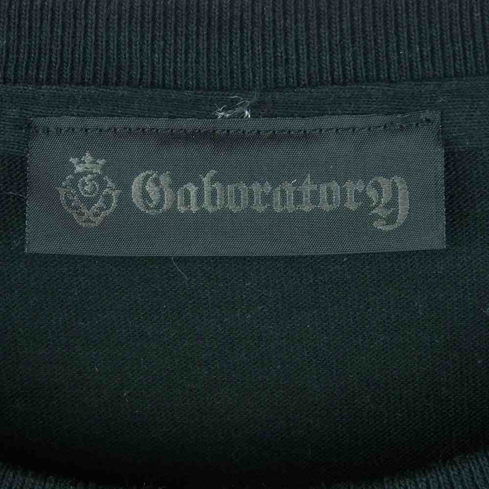 GABOR ガボール Gaboratory ガボラトリー アトリエマーク ロゴプリント 半袖 Tシャツ ブラック系 M【中古】