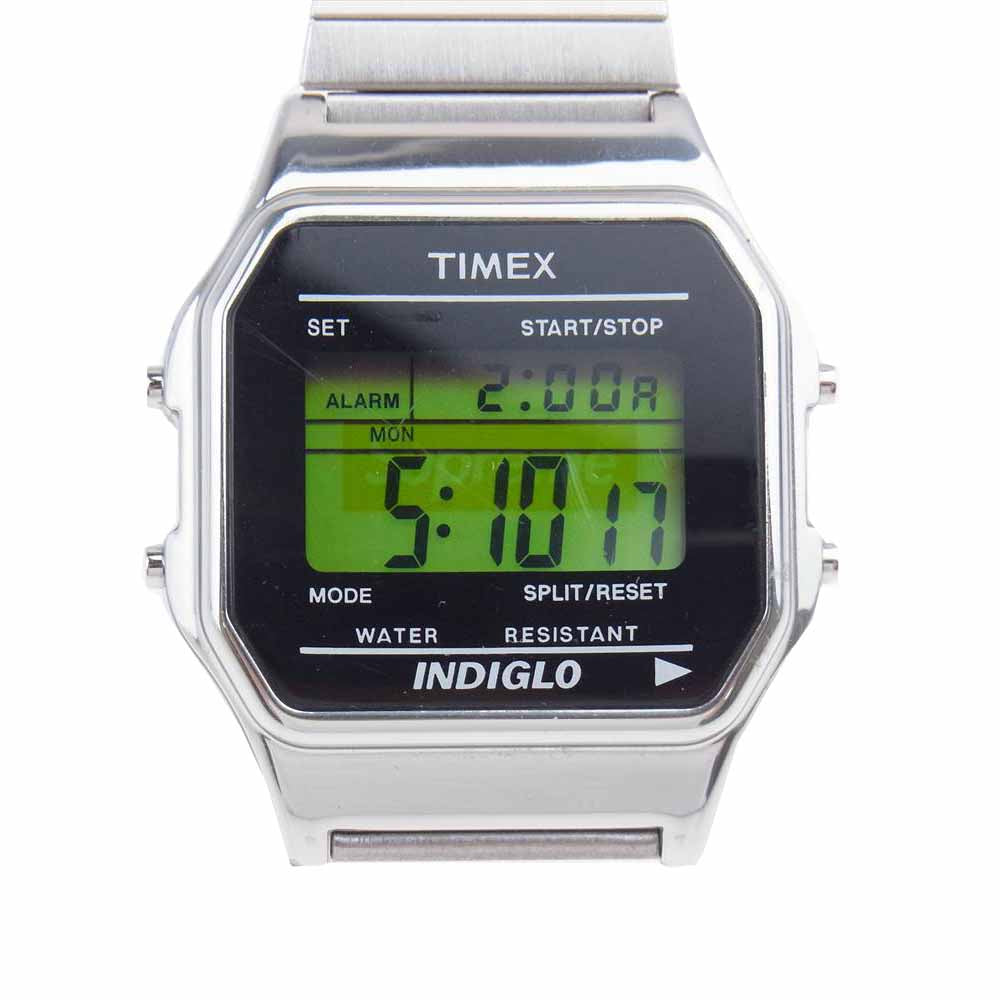 Supreme シュプリーム × TIMEX 19AW Digital Watch デジタル ウォッチ クォーツ 腕時計 シルバー系【中古】