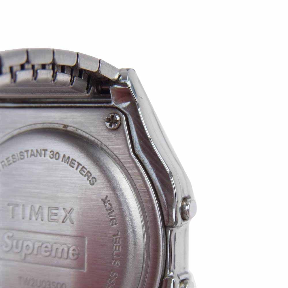 Supreme シュプリーム × TIMEX 19AW Digital Watch デジタル ウォッチ クォーツ 腕時計 シルバー系【中古】