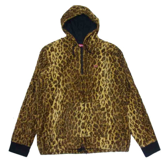 Supreme シュプリーム 14SS Fur Pullover レオパード ファー プルオーバー ベージュ系 XL【中古】