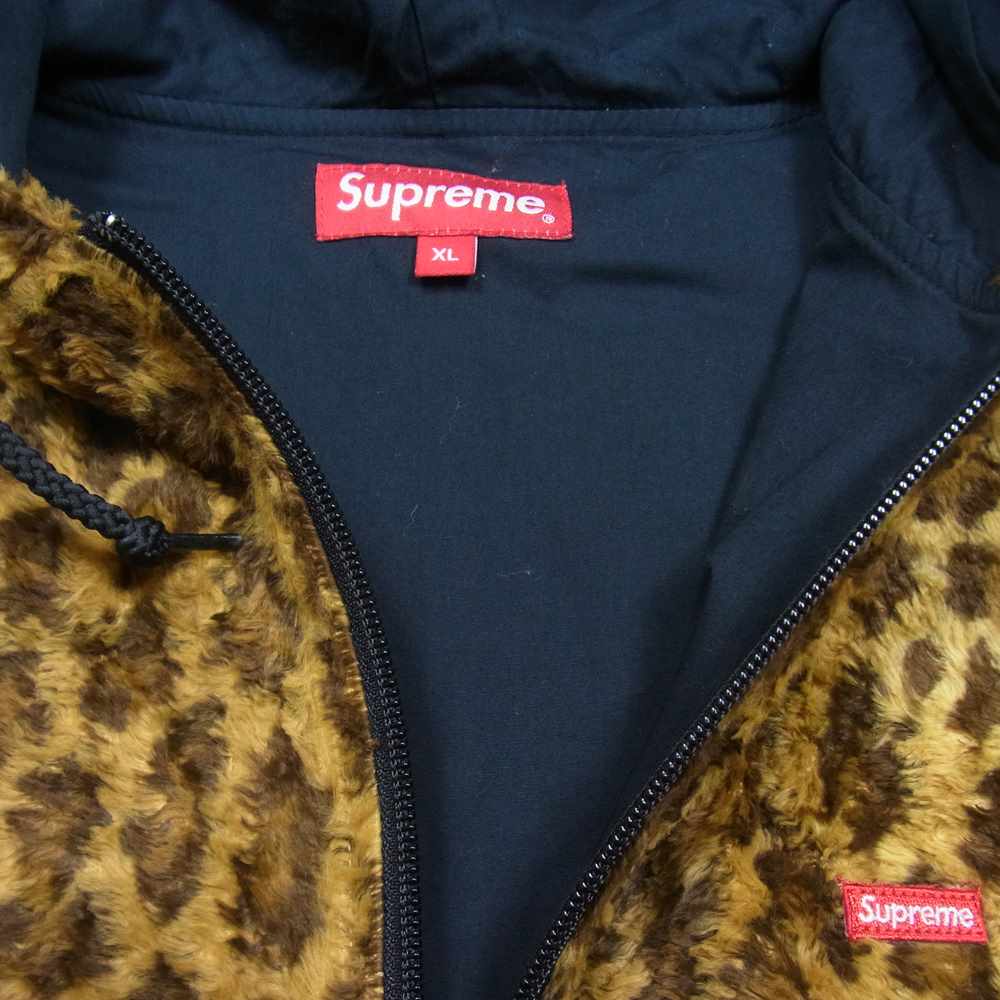 Supreme シュプリーム 14SS Fur Pullover レオパード ファー プルオーバー ベージュ系 XL【中古】