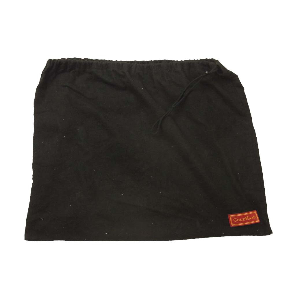 COLE HAAN コールハーン レザー フラップ ショルダー バッグ  ブラック系【中古】