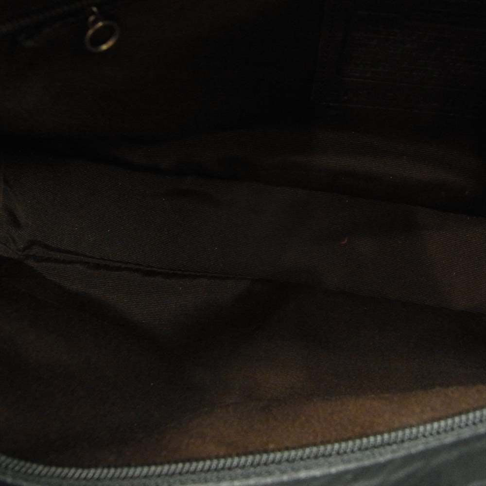 COACH コーチ 02-9467 ワンショルダー レザー ハンド バッグ ブラック系【中古】