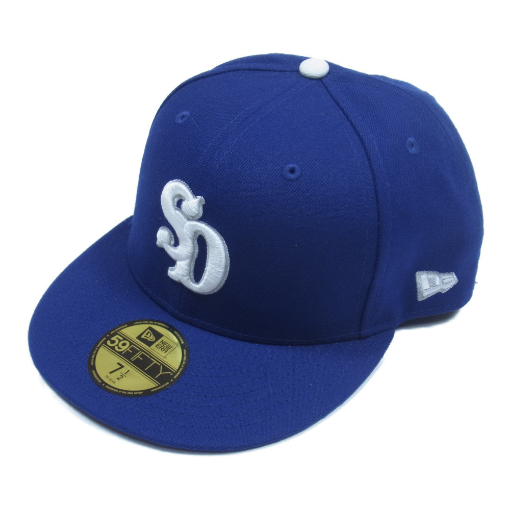 STANDARD CALIFORNIA スタンダードカリフォルニア NEW ERA SD 59Fifty Logo Cap ニューエラ ロゴ刺繍 ベースボール キャップ ブルー系 59.6cm【新古品】【未使用】【中古】