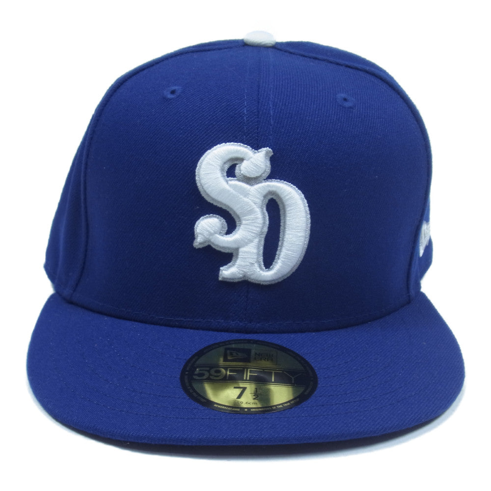 STANDARD CALIFORNIA スタンダードカリフォルニア NEW ERA SD 59Fifty Logo Cap ニューエラ ロゴ刺繍 ベースボール キャップ ブルー系 59.6cm【新古品】【未使用】【中古】