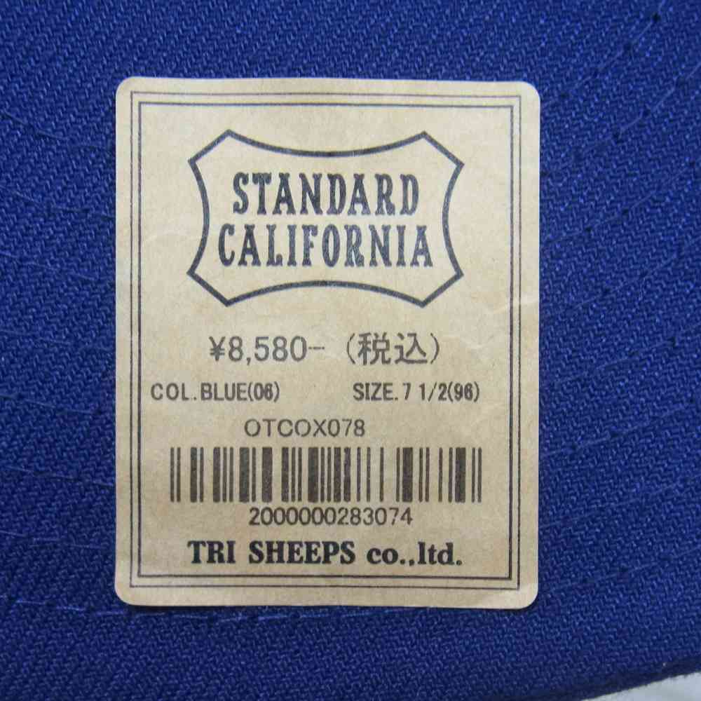 STANDARD CALIFORNIA スタンダードカリフォルニア NEW ERA SD 59Fifty Logo Cap ニューエラ ロゴ刺繍 ベースボール キャップ ブルー系 59.6cm【新古品】【未使用】【中古】