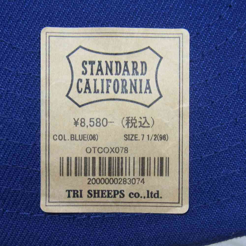 STANDARD CALIFORNIA スタンダードカリフォルニア NEW ERA SD 59Fifty Logo Cap ニューエラ ロゴ刺繍 ベースボール キャップ ブルー系 59.6cm【新古品】【未使用】【中古】