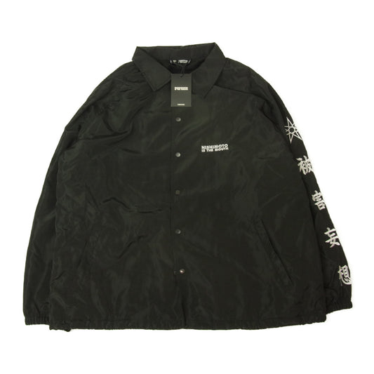ニシモト イズ ザ マウス NIM-001 KANJI COACH JACKET 漢字 コーチ ジャケット ブラック系 M-L【新古品】【未使用】【中古】