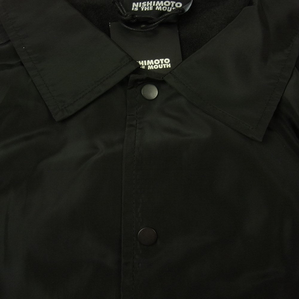 ニシモト イズ ザ マウス NIM-001 KANJI COACH JACKET 漢字 コーチ ジャケット ブラック系 M-L【新古品】【未使用】【中古】