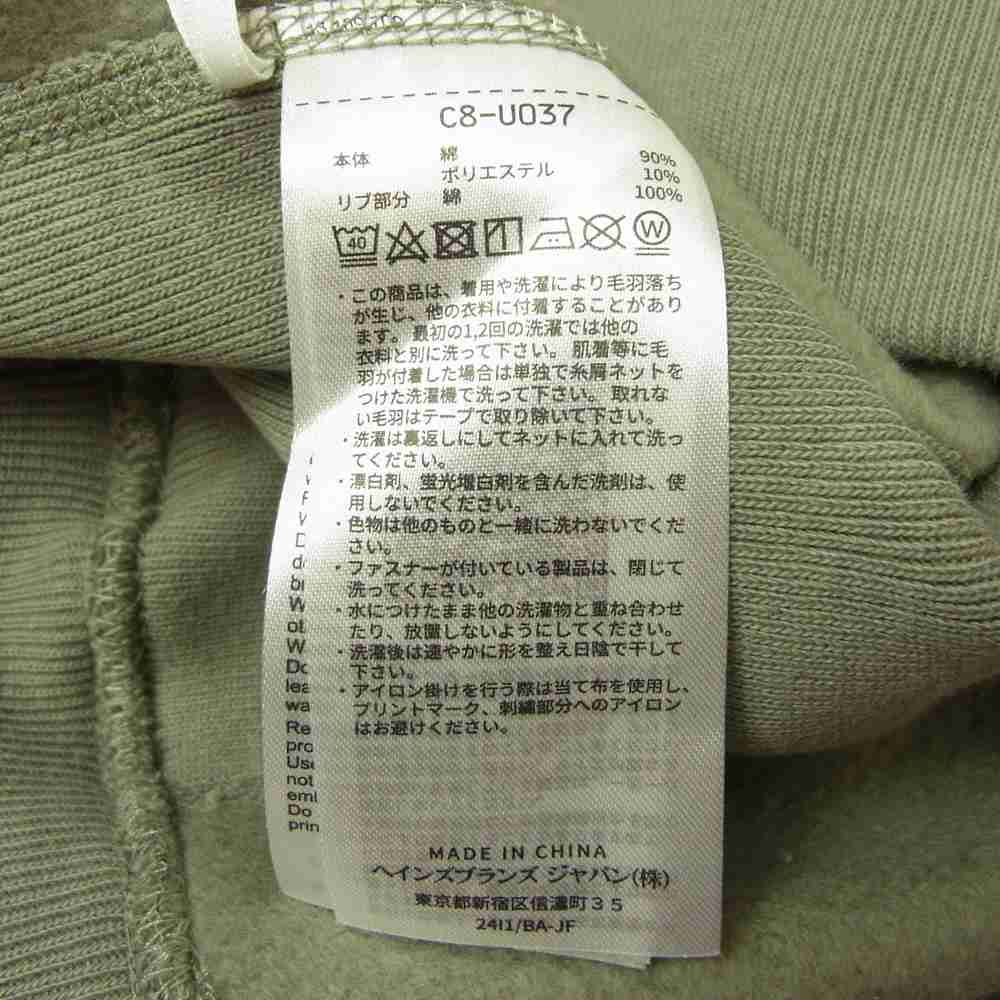 WTAPS ダブルタップス 21AW C8-U037 × Champion チャンピオン リバースウィーブ クルーネック スウェット カーキ系 L【新古品】【未使用】【中古】