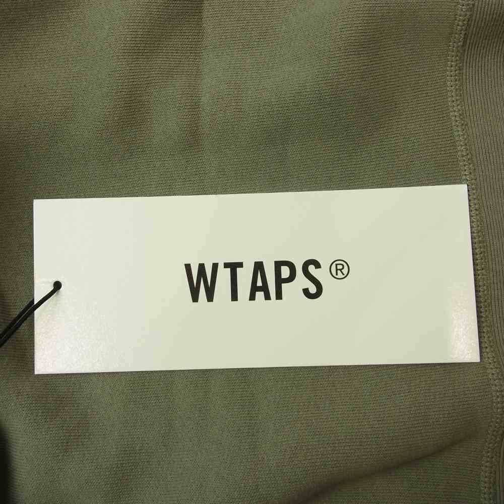 WTAPS ダブルタップス 21AW C8-U037 × Champion チャンピオン リバースウィーブ クルーネック スウェット カーキ系 L【新古品】【未使用】【中古】