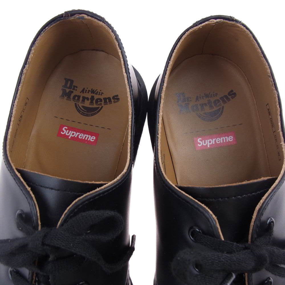 Supreme シュプリーム 22SS × Dr. Martens ドクターマーチン Spiderweb 3 Eye Shoe  ブラック系 UK7【中古】