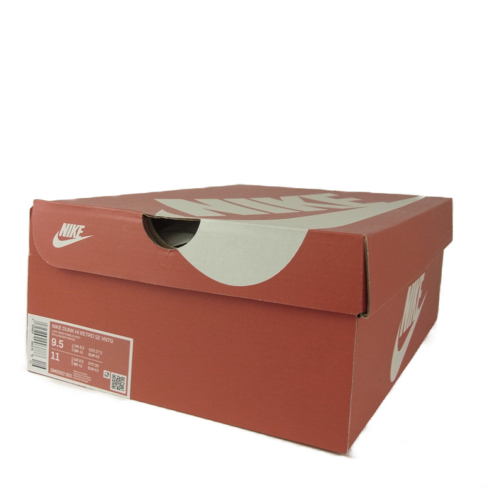 NIKE ナイキ DM0582-001 NIKE DUNK HI RETRO SE VNTG LIGHT BONE TUMBLED GREY ダンク ハイ レトロ SE グレー系 27.5㎝【新古品】【未使用】【中古】