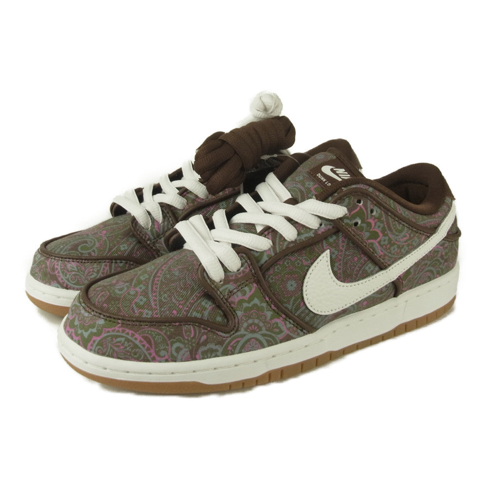 NIKE ナイキ DH7534-200 SB Dunk Low PRM Paisley ダンク ロー ペイズリー ブラウン系 27.5㎝【新古品】【未使用】【中古】