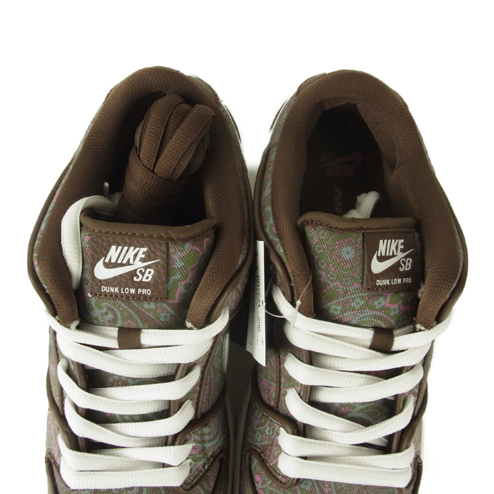NIKE ナイキ DH7534-200 SB Dunk Low PRM Paisley ダンク ロー ペイズリー ブラウン系 27.5㎝【新古品】【未使用】【中古】