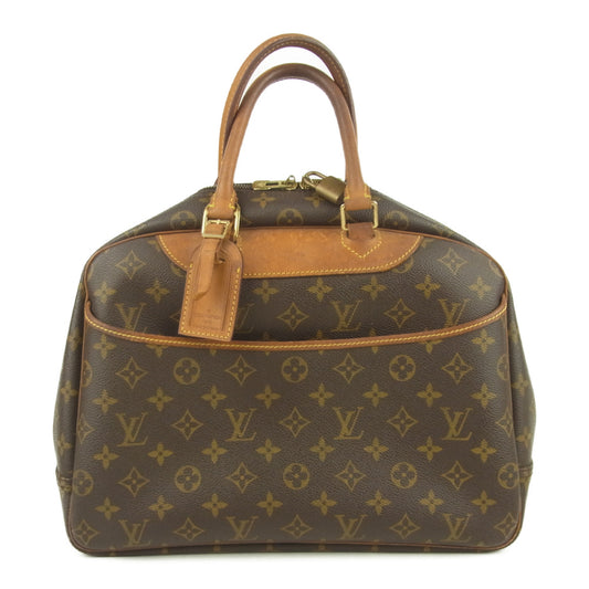 LOUIS VUITTON ルイ・ヴィトン M47270 モノグラム ドーヴィル ボストン ハンド バッグ ブラウン系【中古】
