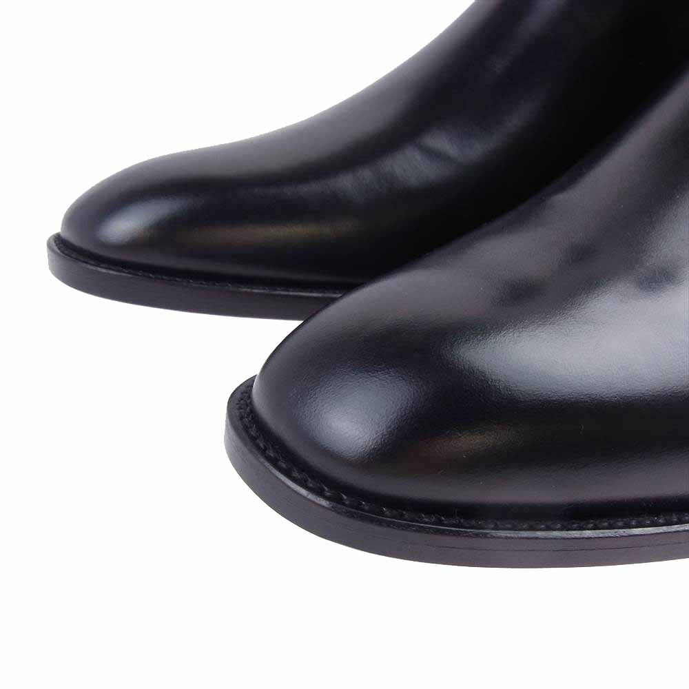 SAINT LAURENT サンローラン 592438 レザー チェルシー サイドゴア ブーツ  ブラック系 41【極上美品】【中古】