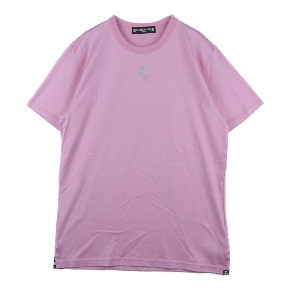 mastermind JAPAN マスターマインドジャパン MW19S03-TS031 GLITTER LOGO TEE グリッター ロゴ 半袖 Tシャツ ピンク系 M【極上美品】【中古】