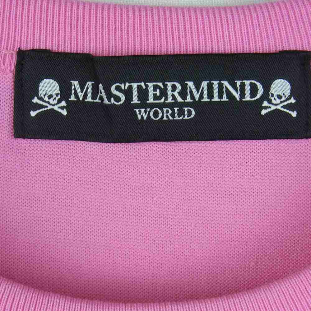 mastermind JAPAN マスターマインドジャパン MW19S03-TS031 GLITTER LOGO TEE グリッター ロゴ 半袖 Tシャツ ピンク系 M【極上美品】【中古】