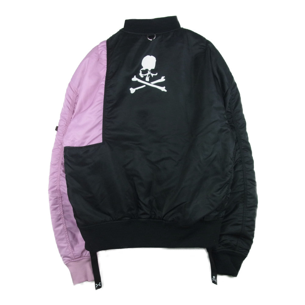 mastermind JAPAN マスターマインドジャパン 20AW TA1435-8041 C2H4 X MASTERMIND WORLD BOMBER JACKETRED PINK ボンバー MA-1 ジャケット ブラック系 ピンク系 S【新古品】【未使用】【中古】