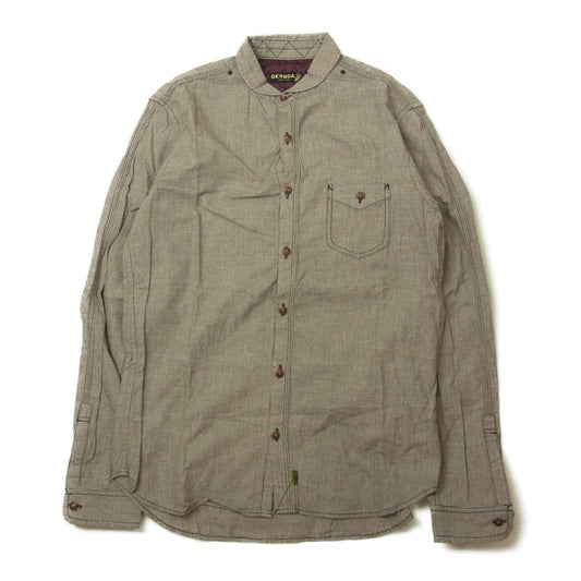 GERUGA ゲルガ 長袖 チェック シャツ ブラウン系 2【中古】