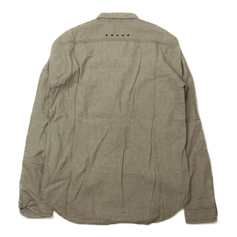 GERUGA ゲルガ 長袖 チェック シャツ ブラウン系 2【中古】