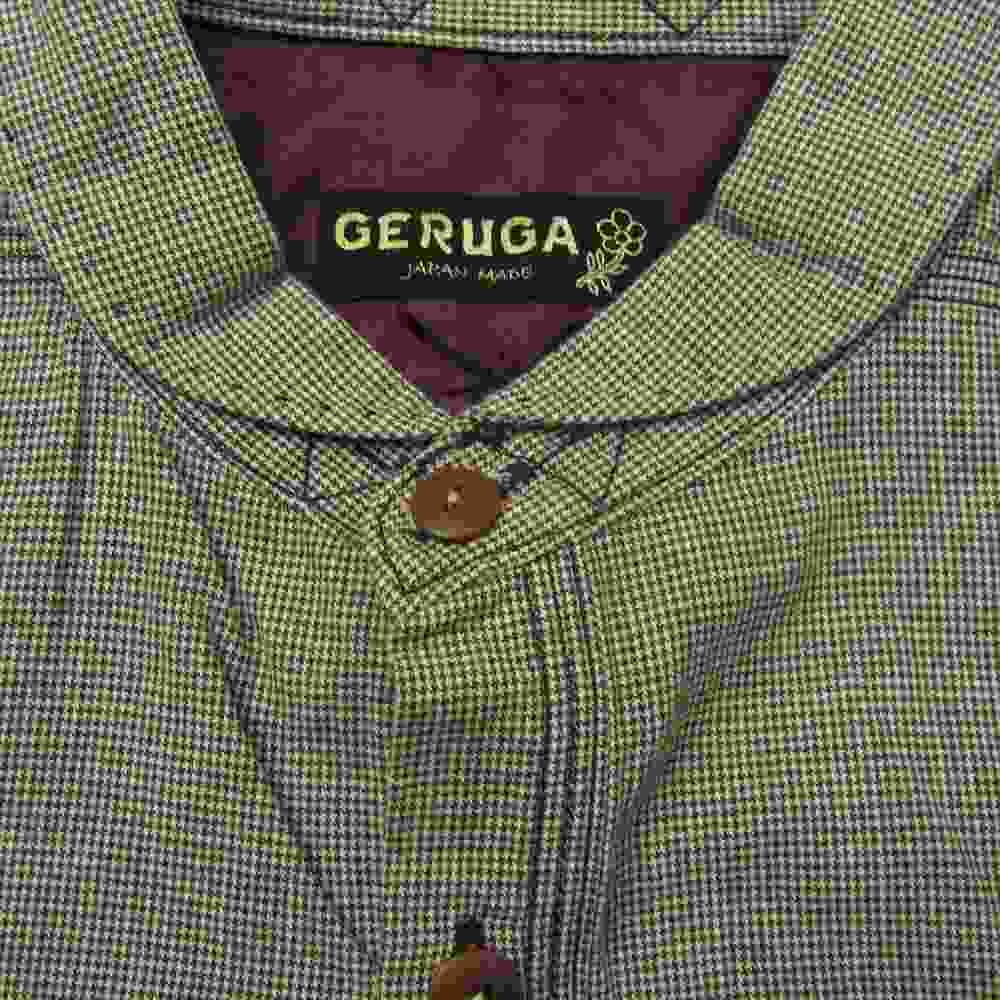 GERUGA ゲルガ 長袖 チェック シャツ ブラウン系 2【中古】