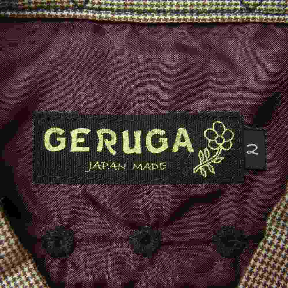 GERUGA ゲルガ 長袖 チェック シャツ ブラウン系 2【中古】