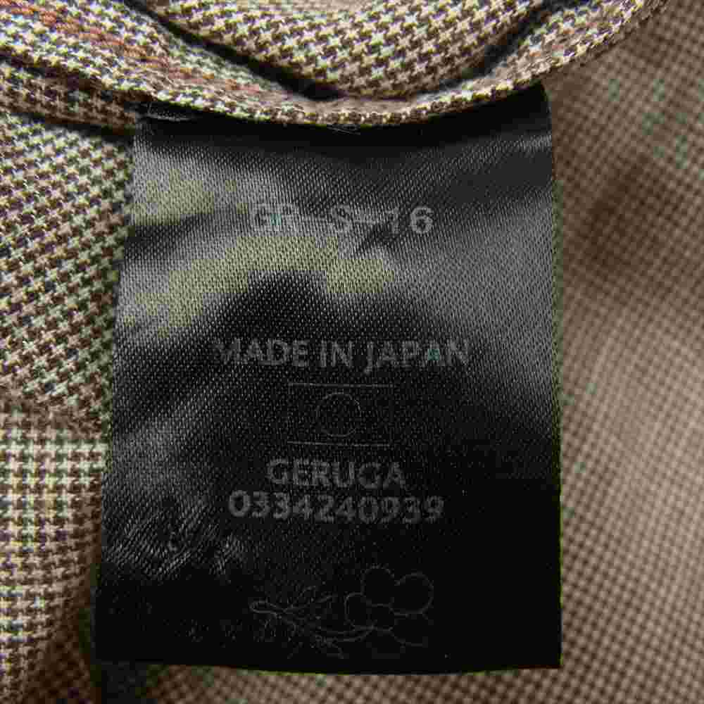 GERUGA ゲルガ 長袖 チェック シャツ ブラウン系 2【中古】