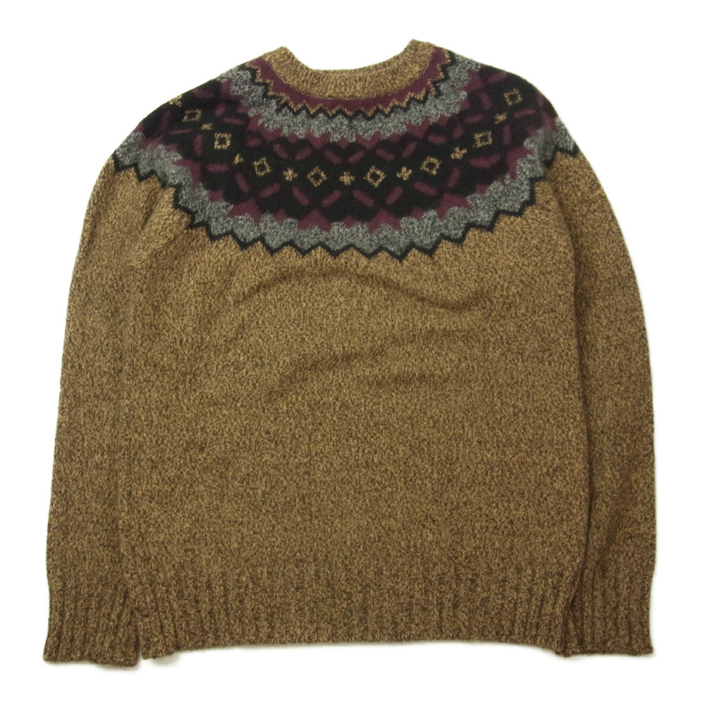 LOST CONTROL ロストコントロール L13A3-7149 NORDIC KNIT ノルディック ニット セーター ブラウン系 2【中古】