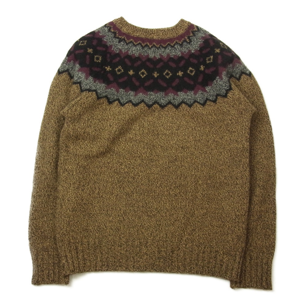 LOST CONTROL ロストコントロール L13A3-7149 NORDIC KNIT ノルディック ニット セーター ブラウン系 2【中古】