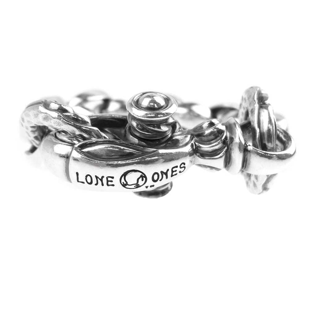 LONE ONES ロンワンズ Silk Link Blacelet Large シルクリンク ブレスレット ラージ シルバー系【中古】