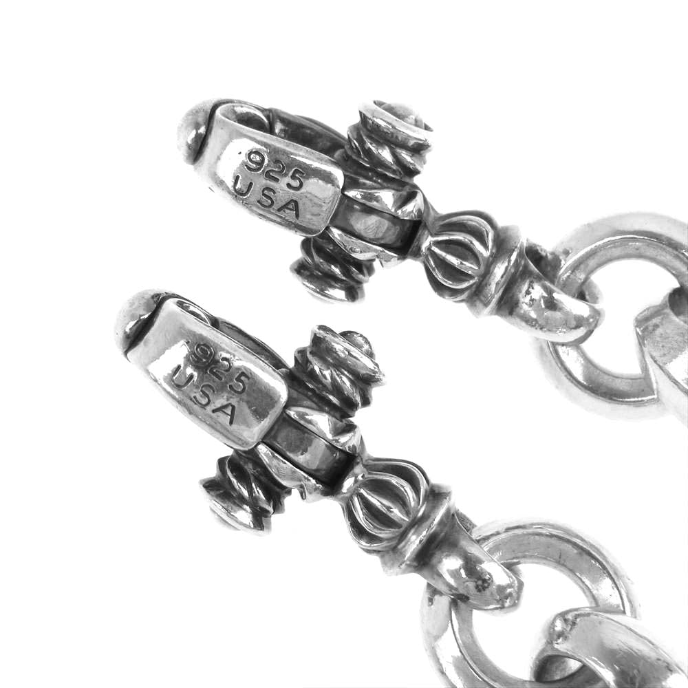 LEONARD KAMHOUT レナードカムホート P&T販売証明カード付属 Silk Link Chain L 18inch with MF Clasp M PC LK シルクリンク チェーン ネックレス シルバー系【中古】