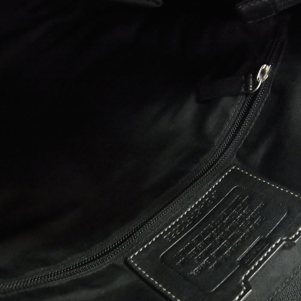 COACH コーチ NB1461-F70558  ヘリテージウェブ レザー 2WAY ショルダー トートバッグ ブラック系【中古】