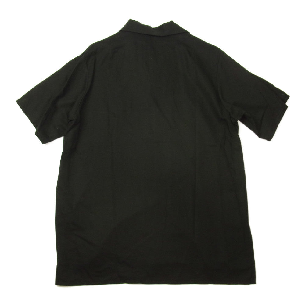エトセンス  ES120-21 EX.OC S/S SH オープンカラー 半袖 シャツ ブラック系【中古】